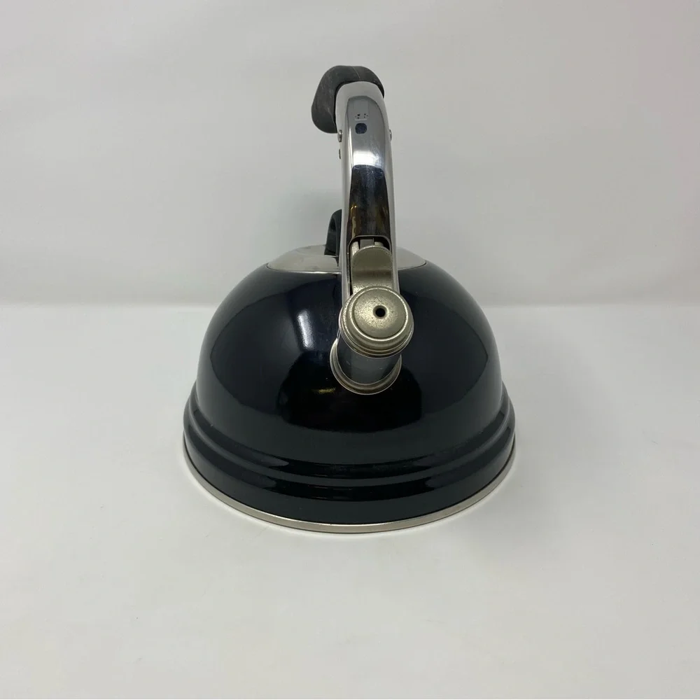 Whistling Kettle 2.7 QT/25L Stovetop‎ Black Stainless Steel